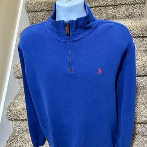 Mint - Stunning *POLO by Ralph Lauren* 1/4 zip soft cotton pullover sweater XL